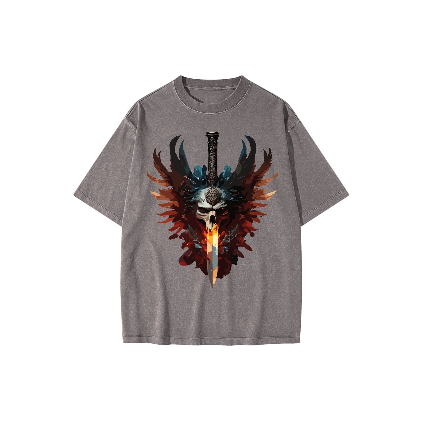 skull-warrior_-feathers-and-sword-of-power - Front