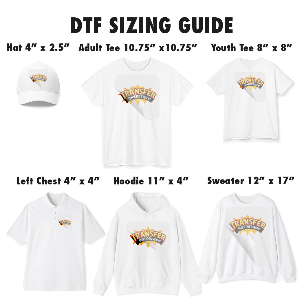 DTF Transfers by Size