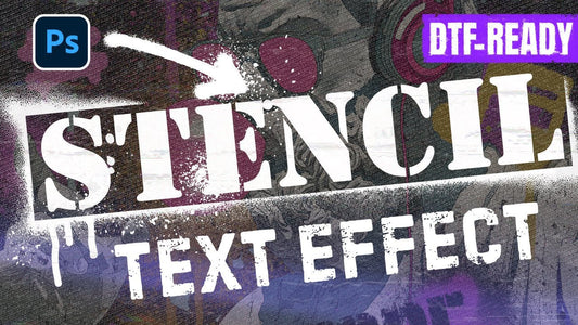 Spray Paint Effect in Photoshop for DTF Printing