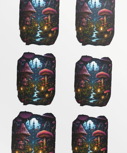 neon mushroom kingdom_ dark waters and abundant fungi_MVT1o4 - Image 1