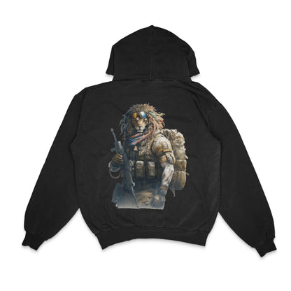 lion-warrior_-unique-hybrid-character-with-backpack-and-gun - Back