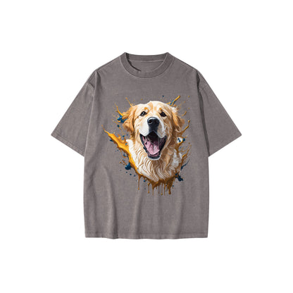 joyful-golden-retriever_-a-playful-painting-of-a-smiling-dog - Front