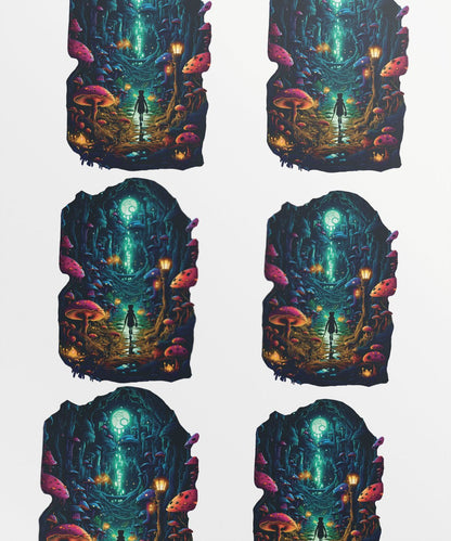 psychedelic-mushroom-journey_-a-whimsical-adventure-through-a-colorful-forest - Image 1