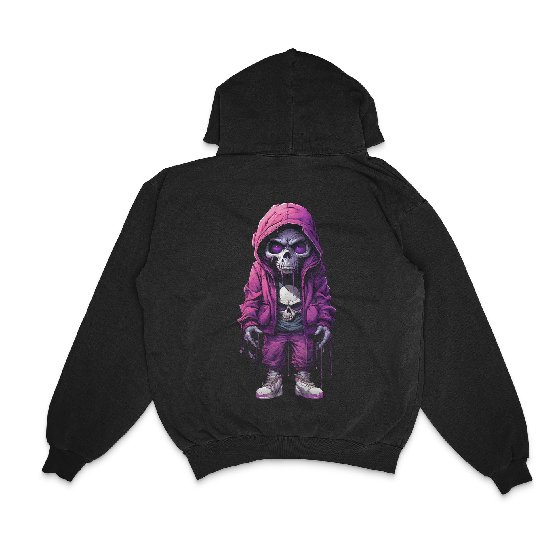 hypebeast streetboy skull hoodie outfit and jacket_zeQkGl - Back