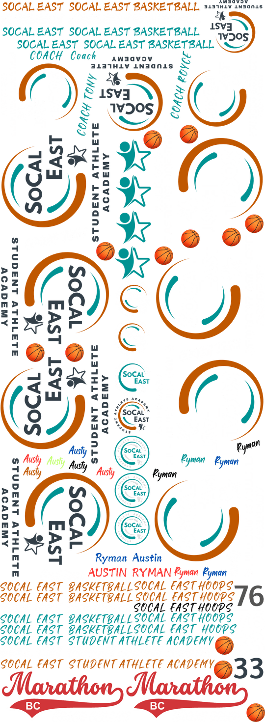 DTF Transfers By Size 2