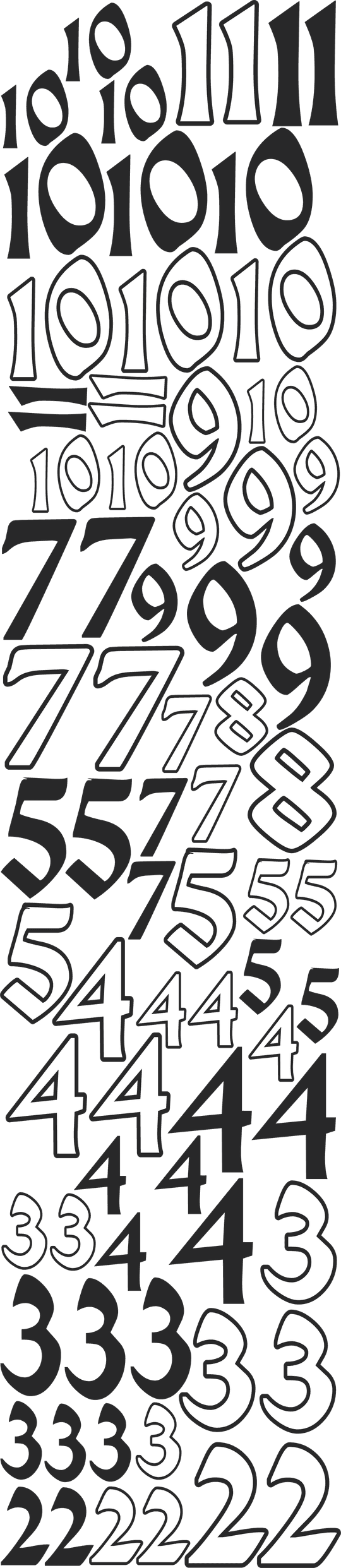 DTF Transfers By Size 10