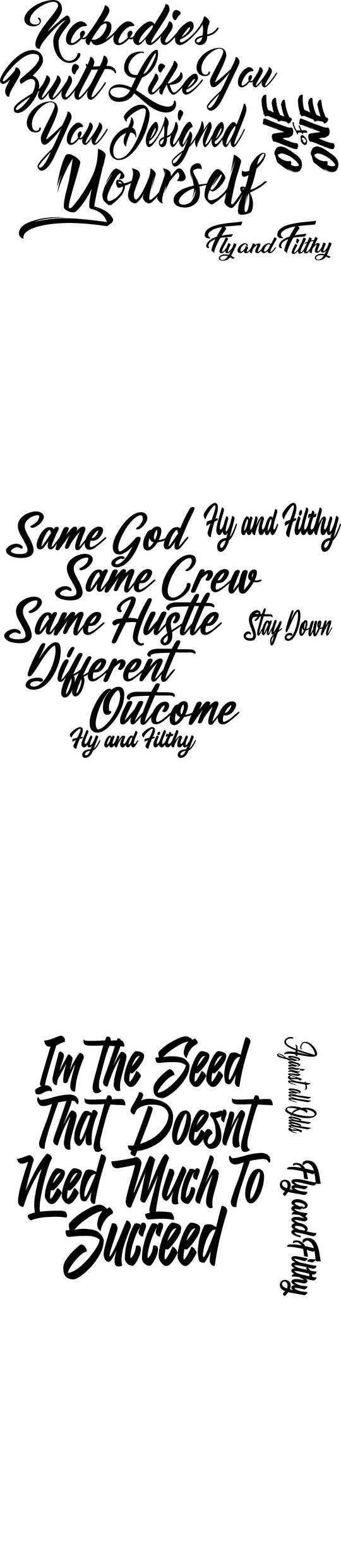 DTF Transfers By Size 1