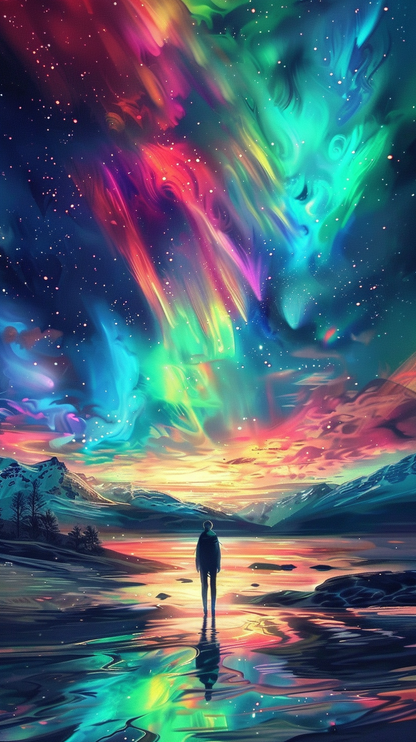 Winter Aurora Borealis Northern Lights YouTube Project Files [Digital Download]