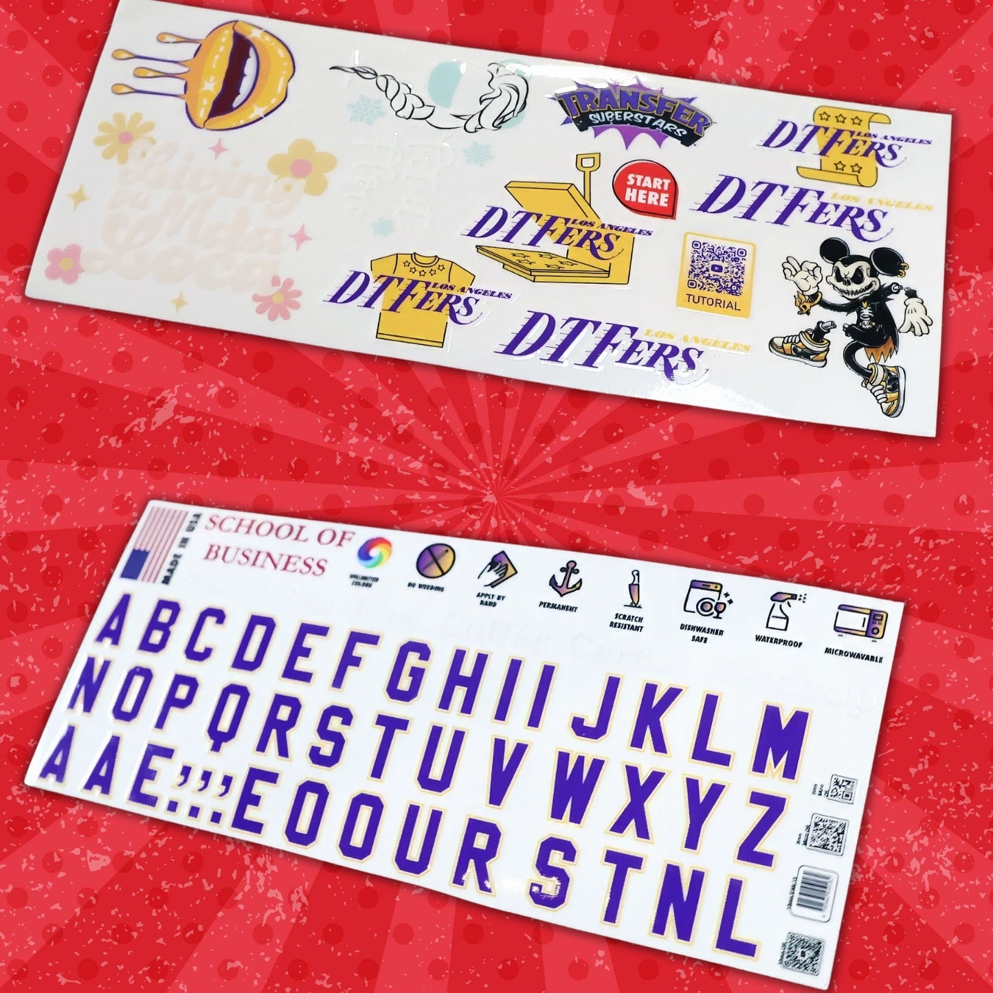 Sample Pack | UV DTF Stickers for Hard Surfaces
